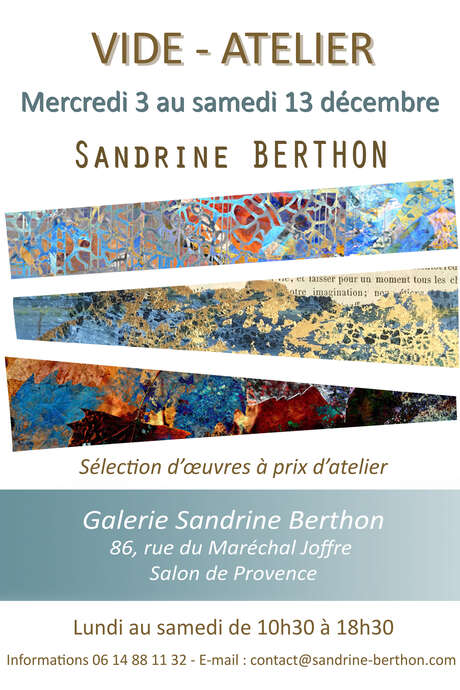 Vide Atelier - Galerie Sandrine Berthon
