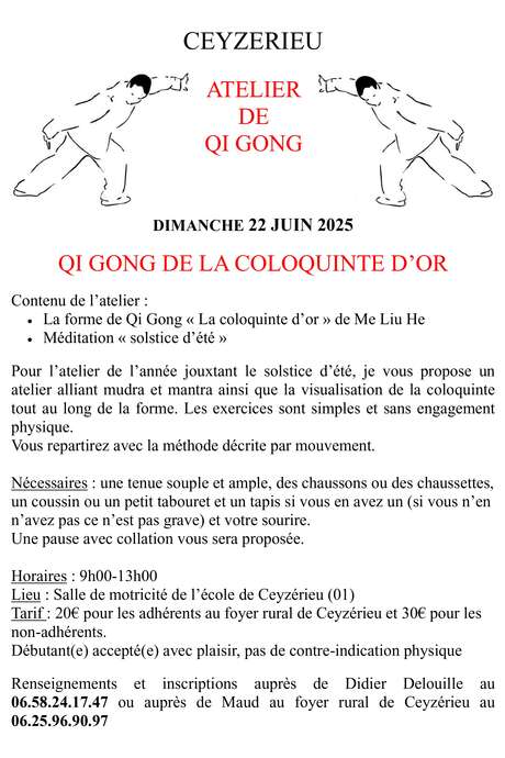 Stage de Qi Gong Stage de Qi Gong
