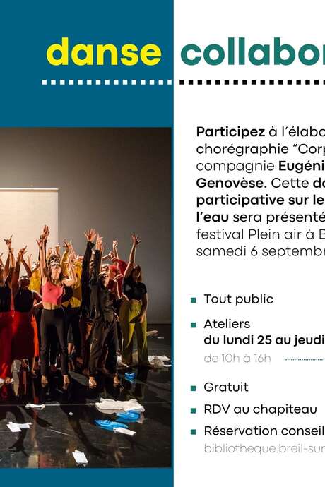 Atelier danse collaborative dans le cadre du Festival Plein Air