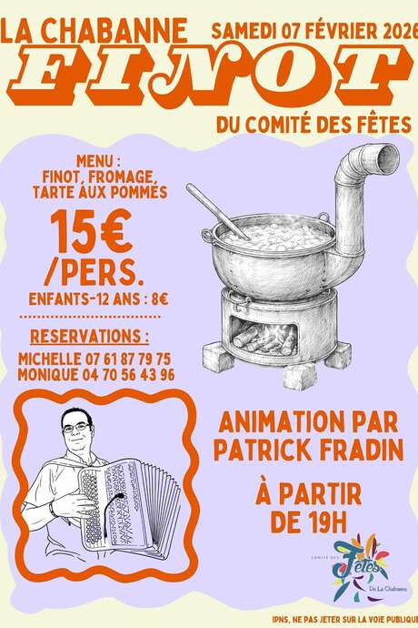 Soirée Finot animée par Patrick Fradin