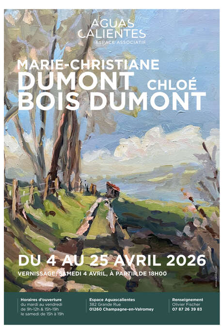 Exhibition of oil paintings by Marie-Christiane Dumont and Chloé Bois Dumont at Espace Aguascalientes