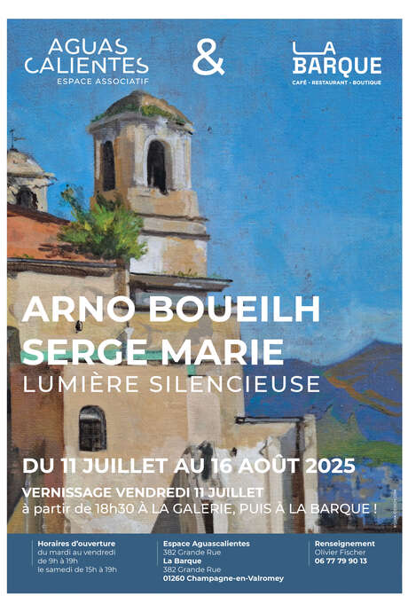 Exposition de peintures de Serge Marie et Arno Boueilh à l'Espace Aguascalientes