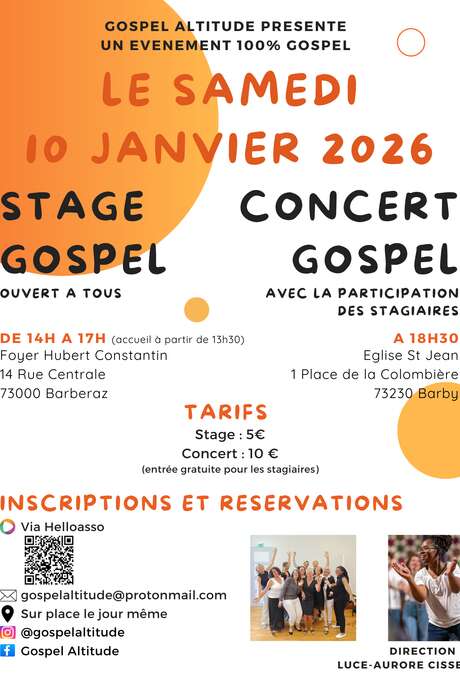 Concert de la chorale Gospel Altitude