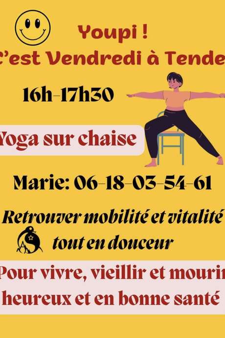 Yoga auf dem Stuhl