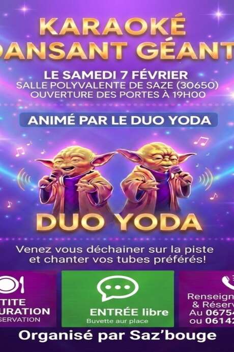 Karaoké dansant géant