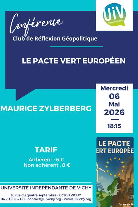 Conférence "Le pacte vert Européen"