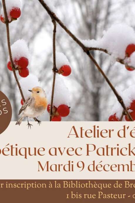 Atelier d'écriture poétique avec Patrick Joquel
