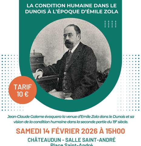 Conférence - La condition humaine dans le Dunois à l'époque d'Emile Zola