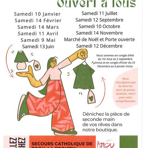 Portes ouvertes à la boutique du Secours Populaire