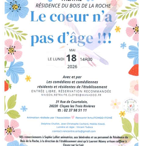 Théâtre - Le coeur n'a pas d'âge !!!