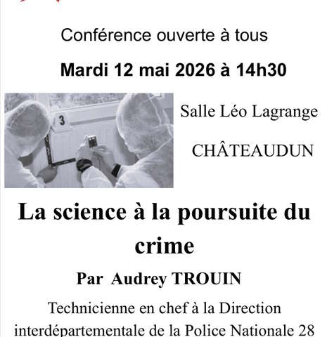 Conférence - La science à la poursuite du crime