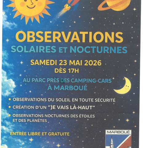 Soirée Astronomie : Observations Solaires et Nocturnes