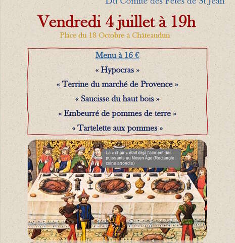 Repas médiéval du Comité des Fêtes de Saint Jean