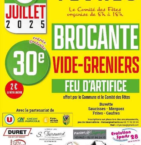 Brocante vide-greniers et feu d'artifice