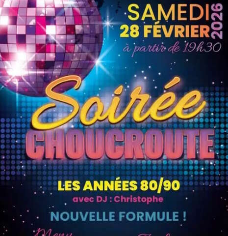 Soirée choucroute années 80-90s