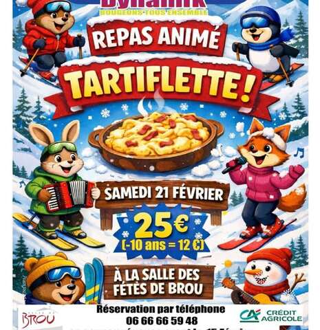 Repas animé tartiflette