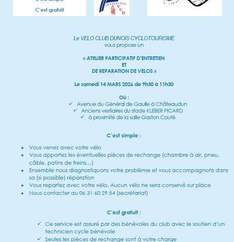 Atelier participatif d'entretien et de réparation de vélos