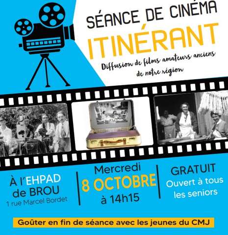 Séance de cinéma itinérant pour la Semaine Bleue