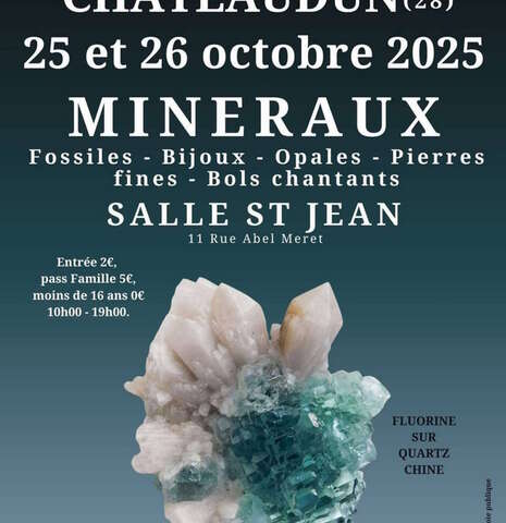 Salon vente de minéraux, fossiles, bijoux Salon vente de minéraux, fossiles, bijoux