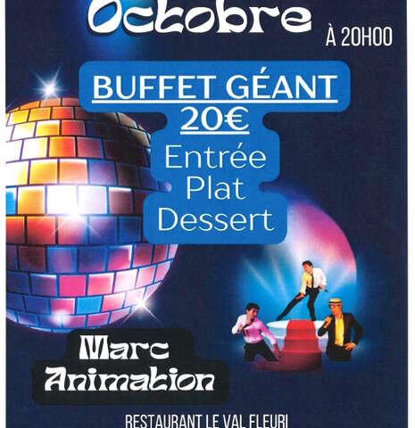 Buffet géant avec animation au Val Fleuri Buffet géant avec animation au Val Fleuri