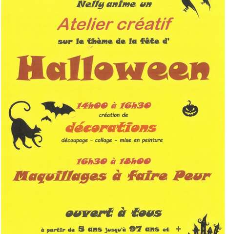 Ateliers créatifs pour Halloween Ateliers créatifs pour Halloween
