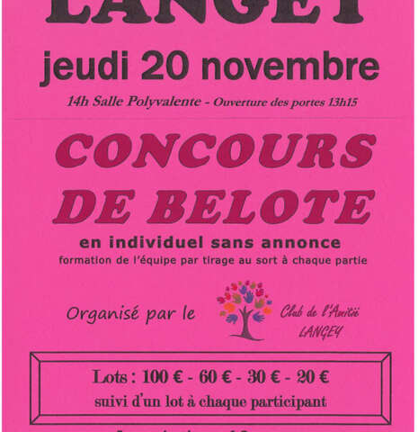 Concours de belote
