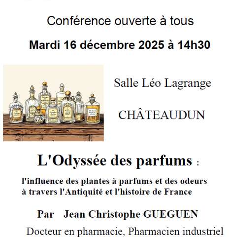 Conférence - L'influence des plantes à parfum et des odeurs à travers l'Histoire