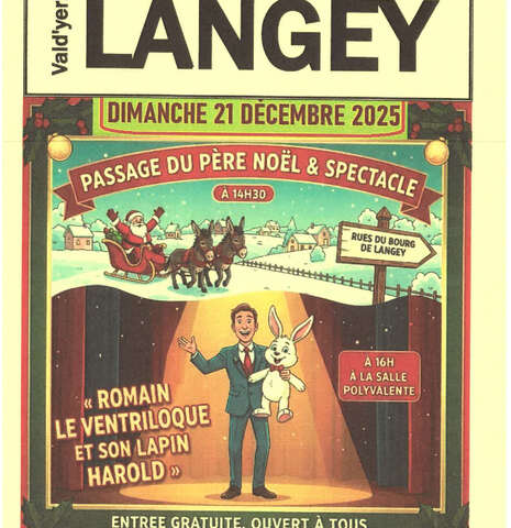 Passage du Père Noël et spectacle