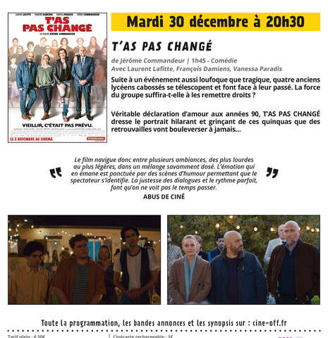 Ciné Off - T'as pas changé