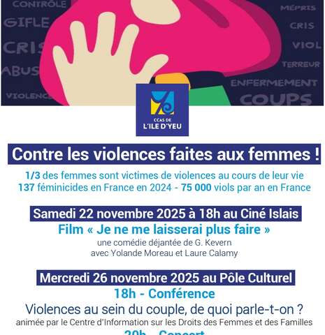 Contre les violences faites aux femmes ! Film " Je ne me laisserai plus faire " au Ciné Islais