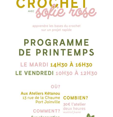 Les Ateliers Ketanou : Atelier crochet