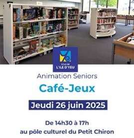 Animation Séniors - CAFE - JEUX au Pôle culturel du Petit Chiron