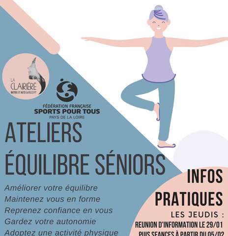 Séance d'information Gym équilibre seniors -prévention des chutes