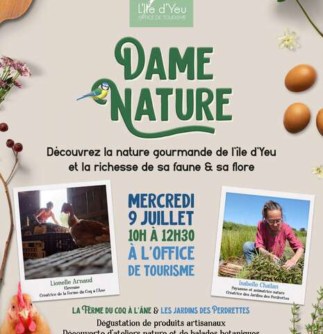 Animation à l'Office de Tourisme : Dame Nature