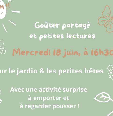 GOÛTER-LECTURE de la librairie-café A Contre Courant