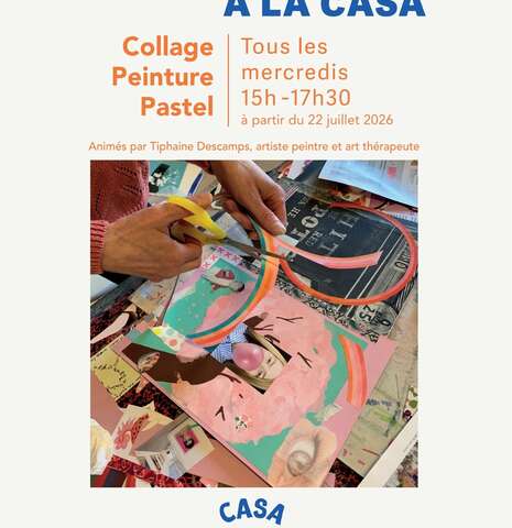 Ateliers de créativité avec Tiphaine Descamps - Peinture, pastel et collage