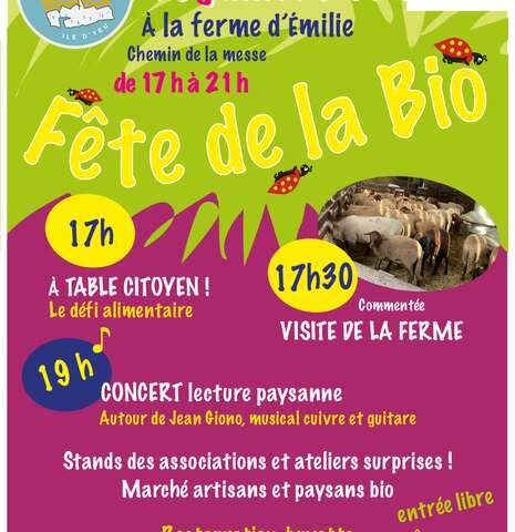 Fête de la bio à la ferme d'Emilie