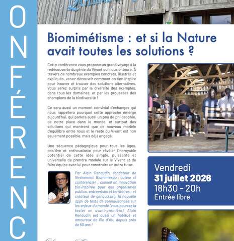 Conférence sur le biomimétisme