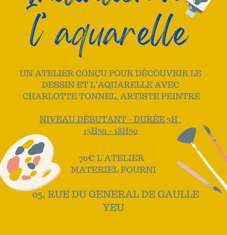 Atelier d'initiation à l'AQUARELLE