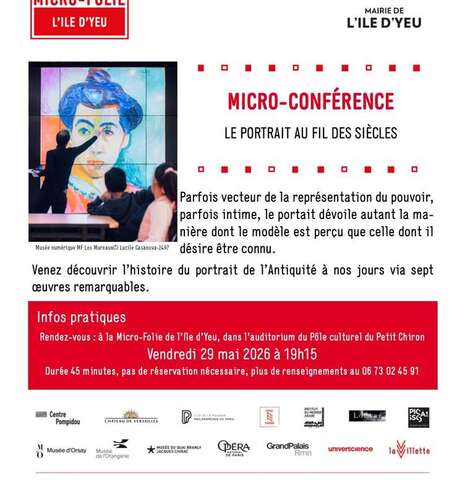 Micro-Conférence - LE PORTRAIT AU FIL DES SIÈCLES