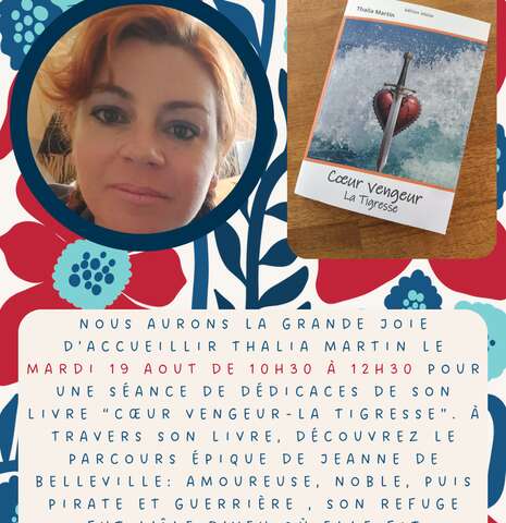 Dédicaces chez Délicatesses du livre "Coeur vengeur - La Tigresse" de Thalia Martin