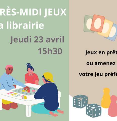 APREM JEUX de la librairie-café A Contre Courant