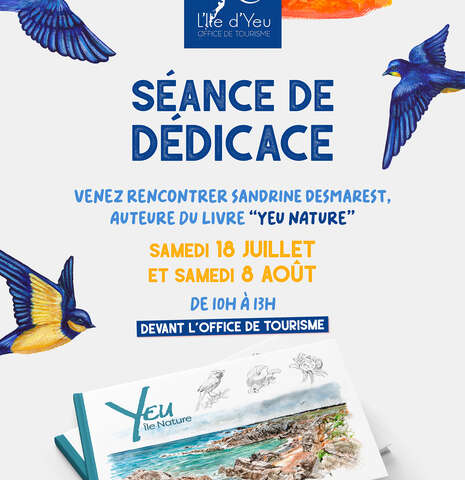 Séance de signature du livre de Sandrine Desmarest
