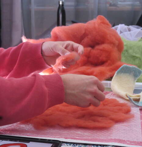 Atelier Feutre foulé à la Ferme d'Emilie