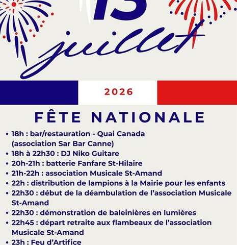 Feu d'artifice et fête nationale