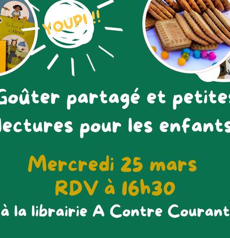 GOUTER LECTURE de la librairie-café A Contre Courant
