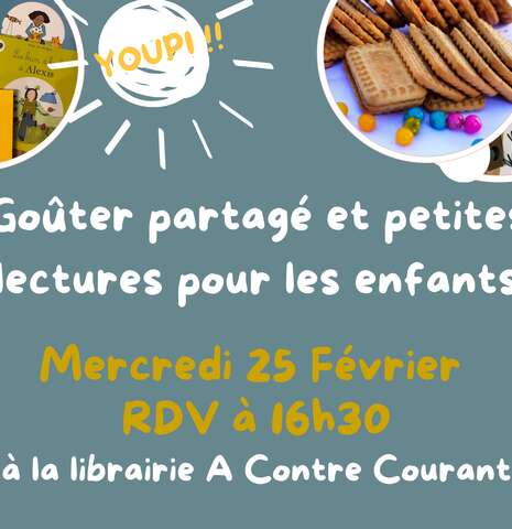 GOÛTER-LECTURE de la librairie-café A Contre Courant