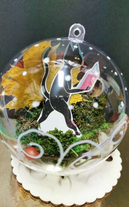 Atelier : paysage dans une boule de Noël au musée Denys-Puech