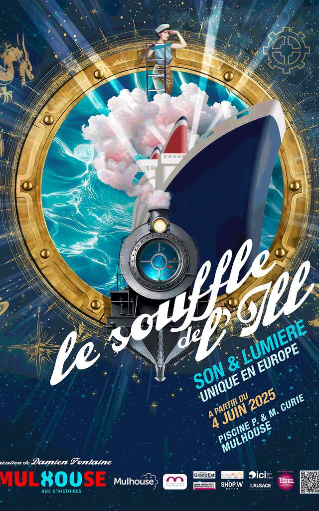 Spectacle immersif son et lumière : Le souffle de l'Ill