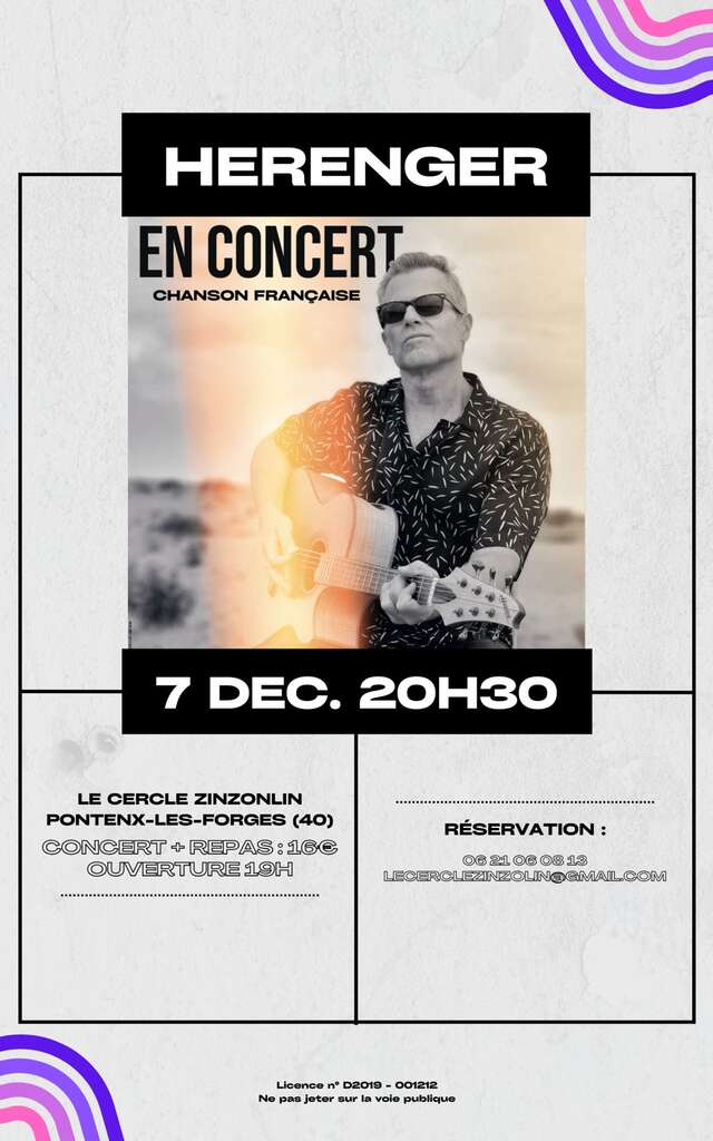 Dîner Concert Pierre Hérenger